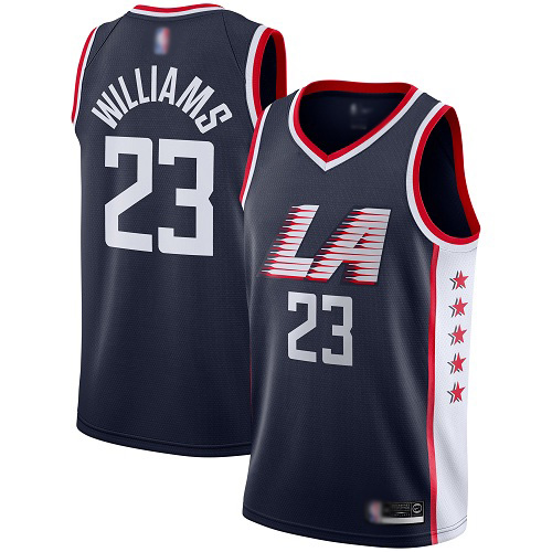 Men's Los Angeles Clippers #23 Louis Williams Black Stitched NBA Jersey
